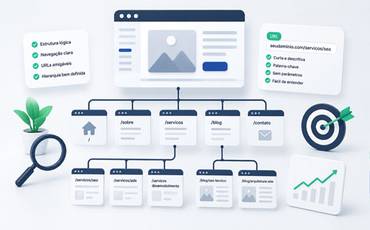 Arquitetura de site e URLs: o planejamento invisível que define se seu site vai ranquear